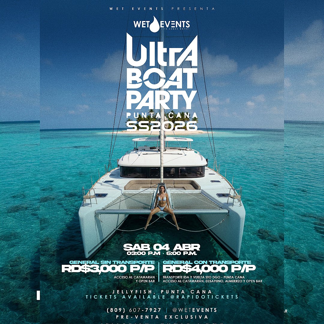 ULTRA BOAT PARTY SS26 - Punta Cana, imagen 1 de 1