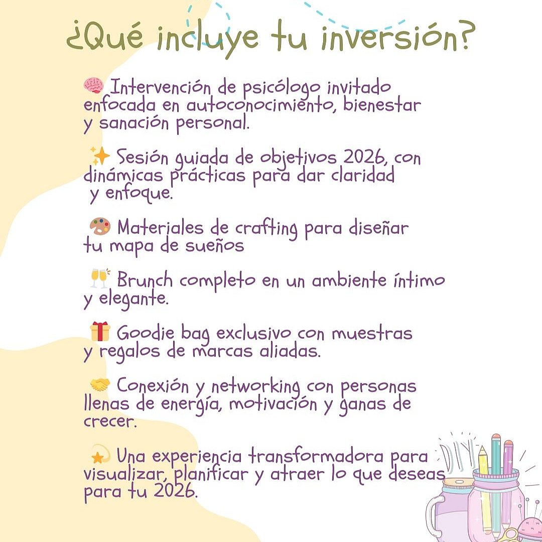 Mapa de Sueños 2026 Brunch Creativo, imagen 4 de 4